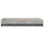Preview: Bettgestell Betongrau 75x190 cm Holzwerkstoff