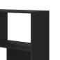 Preview: Eck-Bücherregal 4 Etagen Schwarz 85x85x140 cm Holzwerkstoff