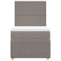 Preview: Boxspringbett mit Matratze Taupe 100x200 cm Stoff