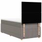Preview: Boxspringbett mit Matratze Taupe 100x200 cm Stoff