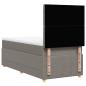 Preview: Boxspringbett mit Matratze Taupe 100x200 cm Stoff