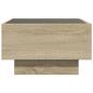 Preview: LED-Couchtisch Sonoma Eiche 50x50x30 cm Holzwerkstoff