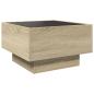 Preview: LED-Couchtisch Sonoma Eiche 50x50x30 cm Holzwerkstoff