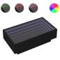 Preview: LED-Couchtisch Schwarz 90x50x30 cm Holzwerkstoff