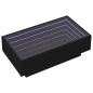 Preview: LED-Couchtisch Schwarz 90x50x30 cm Holzwerkstoff