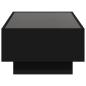 Preview: LED-Couchtisch Schwarz 90x50x30 cm Holzwerkstoff