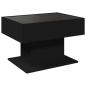 Preview: LED-Couchtisch Schwarz 70x50x45 cm Holzwerkstoff