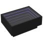 Preview: LED-Couchtisch Schwarz 70x50x30 cm Holzwerkstoff