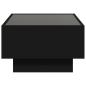 Preview: LED-Couchtisch Schwarz 70x50x30 cm Holzwerkstoff