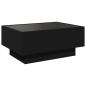 Preview: LED-Couchtisch Schwarz 70x50x30 cm Holzwerkstoff