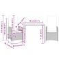 Preview: 3-tlg. Garten-Bistro-Set mit Kissen Beige Poly Rattan