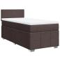 Preview: Boxspringbett mit Matratze Dunkelbraun 80x200 cm Stoff