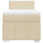 Preview: Boxspringbett mit Matratze Creme 80x200 cm Stoff