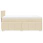 Preview: Boxspringbett mit Matratze Creme 80x200 cm Stoff