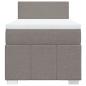 Preview: Boxspringbett mit Matratze Taupe 90x190 cm Stoff