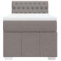 Preview: Boxspringbett mit Matratze Taupe 90x190 cm Stoff