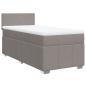Preview: Boxspringbett mit Matratze Taupe 90x200 cm Stoff