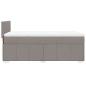 Preview: Boxspringbett mit Matratze Taupe 90x200 cm Stoff