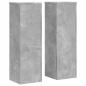 Preview: Pflanzenständer 2 Stk. Betongrau 25x25x80 cm Holzwerkstoff