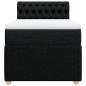 Preview: Boxspringbett mit Matratze Schwarz 90x200 cm Stoff