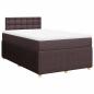 Preview: Boxspringbett mit Matratze Dunkelbraun 120x190 cm Stoff