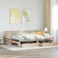 Preview: ARDEBO.de - Tagesbett mit Schubladen 90x200 cm Massivholz Kiefer