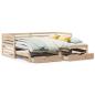 Preview: Tagesbett mit Schubladen 90x200 cm Massivholz Kiefer