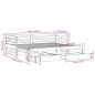 Preview: Tagesbett mit Schubladen 90x200 cm Massivholz Kiefer