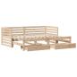 Preview: Tagesbett mit Schubladen 90x200 cm Massivholz Kiefer