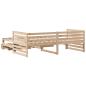 Preview: Tagesbett mit Schubladen 90x200 cm Massivholz Kiefer