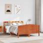 Preview: ARDEBO.de - Massivholzbett ohne Matratze Wachsbraun 150x200 cm Kiefernholz