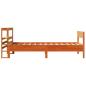 Preview: Massivholzbett ohne Matratze Wachsbraun 90x190 cm Kiefernholz