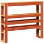 Preview: Massivholzbett ohne Matratze Wachsbraun 90x190 cm Kiefernholz
