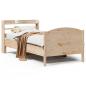 Preview: Massivholzbett ohne Matratze 75x190 cm Kiefernholz