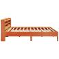 Preview: Massivholzbett ohne Matratze Wachsbraun 180x200 Kiefernholz
