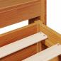 Preview: Massivholzbett ohne Matratze Wachsbraun 180x200 Kiefernholz