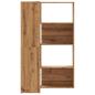 Preview: Eck-Bücherregal 4 Etagen Artisan-Eiche 85x85x140 Holzwerkstoff