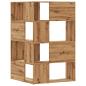 Preview: Eck-Bücherregal 4 Etagen Artisan-Eiche 85x85x140 Holzwerkstoff