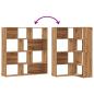Preview: Eck-Bücherregal 4 Etagen Artisan-Eiche 85x85x140 Holzwerkstoff