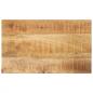 Preview: ARDEBO.de - Tischplatte 40x30x2,5 cm Rechteckig Raues Massivholz Mango