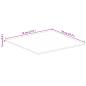 Preview: Tischplatte 70x70x1,5 cm Quadratisch Raues Massivholz Mango