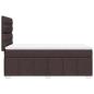 Preview: Boxspringbett mit Matratze Dunkelbraun 100x200 cm Stoff