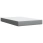Preview: Boxspringbett mit Matratze Hellgrau 120x190 cm Stoff