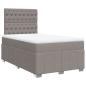Preview: Boxspringbett mit Matratze Taupe 120x190 cm Stoff