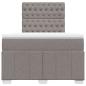 Preview: Boxspringbett mit Matratze Taupe 120x190 cm Stoff