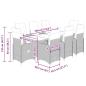 Preview: 9-tlg. Garten-Bistro-Set mit Kissen Beige Poly Rattan
