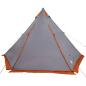 Preview: Tipi-Familienzelt 6 Personen Grau Wasserdicht