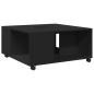 Preview: Couchtisch Schwarz 80x80x40 cm Holzwerkstoff