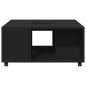 Preview: Couchtisch Schwarz 80x80x40 cm Holzwerkstoff