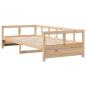 Preview: Tagesbett Natur 80x200 cm Massivholz Kiefer